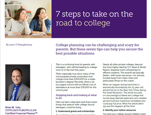7 Steps on the Road to College