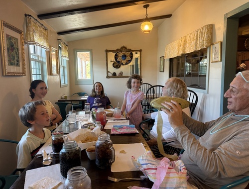 Birthday celebrations with Nina and Poppy 