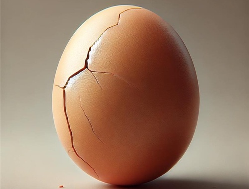 Stage 2: Slightly Cracked Egg (Mild Stress)