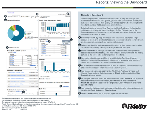 Viewing the Dashboard