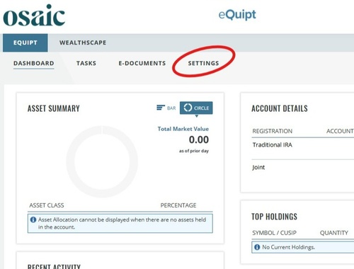 Osaic eQuipt Client Portal Resources