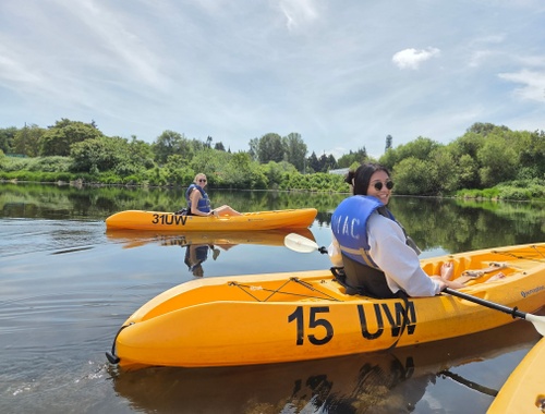 Kayaking with sister in Seattle