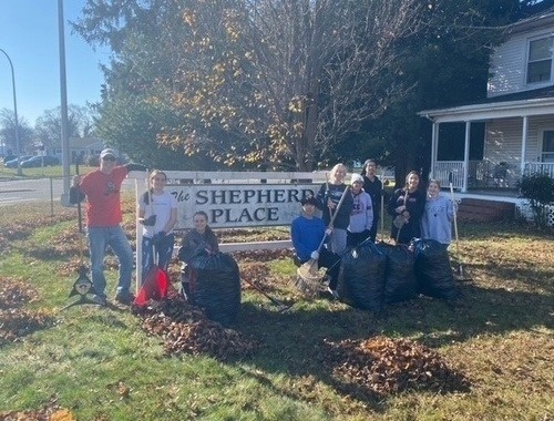 The Shepherd Place Leaf Cleanup