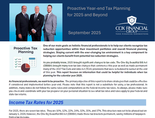 Proactive Year-End Tax Planning