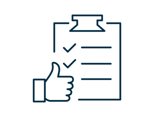 step 6<br/>COMMITMENT TO<br/>SERVICE