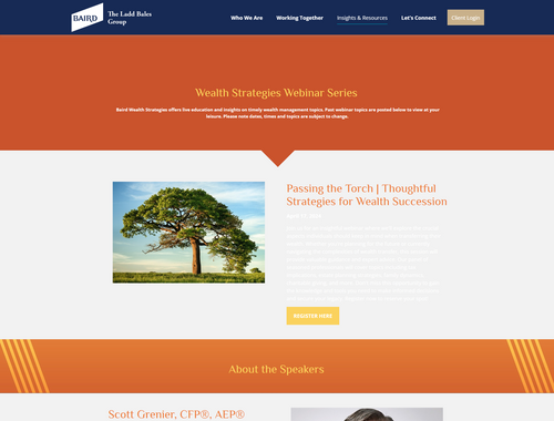 Wealth Strategies Webinar Series 