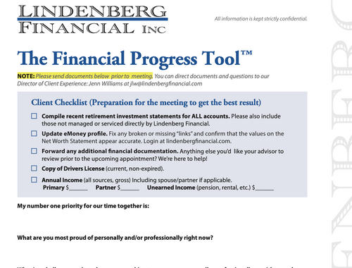 The Financial Progress Tool