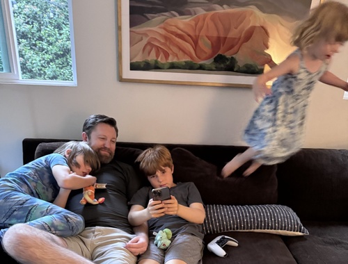 Babysitting with Uncle Casey