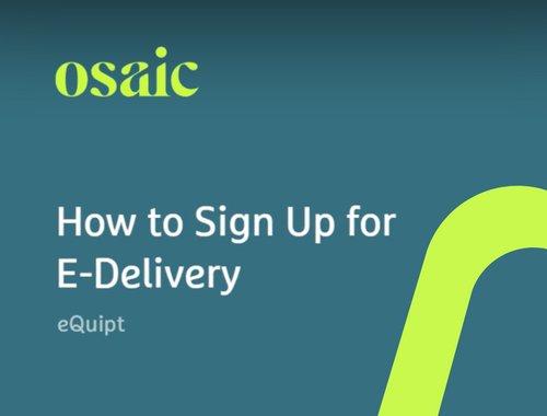 E-Delivery Sign Up