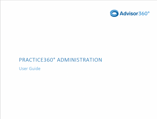 Practice360 Administration User Guide
