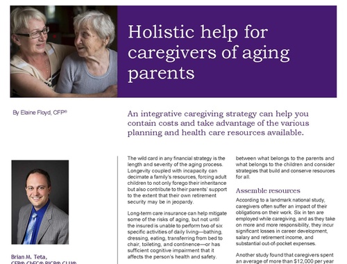 Holistic Help for Caregivers