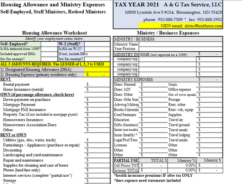 Tax Organizers and Prep Tools
