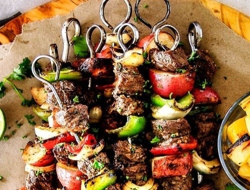Brazilian Steak Skewers (Steak Kabobs) <br/>