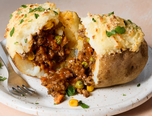 Shepherd's Pie Baked Potatoes<br/>