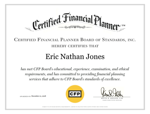 Eric N. Jones, CFP<sup>®</sup>