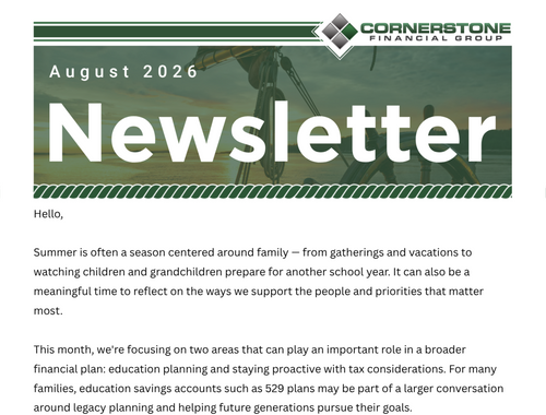 August Newsletter