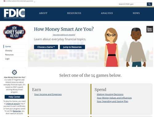 FDIC Money Smart Games
