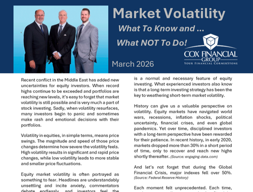 Market Volatility: What to Know and What Not to Do