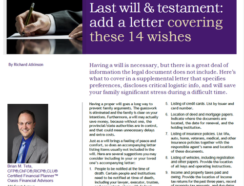 Last Will and Testament