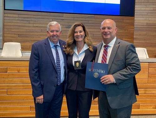 Dawn at Governor and Congressman at Bill Signing