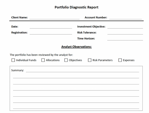 Portfolio Diagnostic