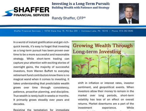 Investing is a Long-Term Pursuit