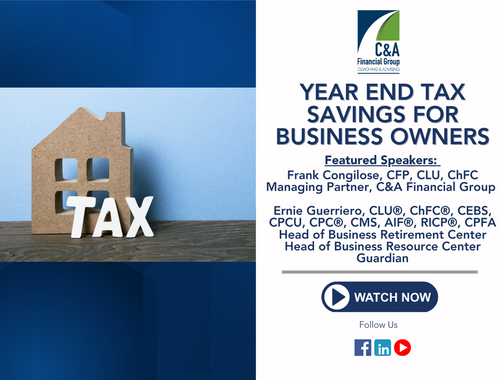 Business Briefing: Year End Tax Savings for Business Owners