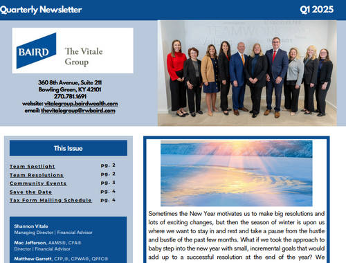 First Quarter Newsletter 2025