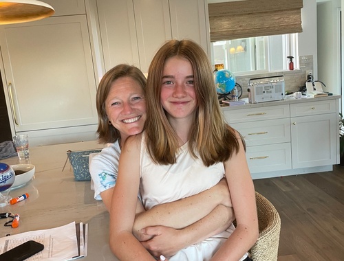 Jen enjoya some time with our 'not so little' girl&#160;