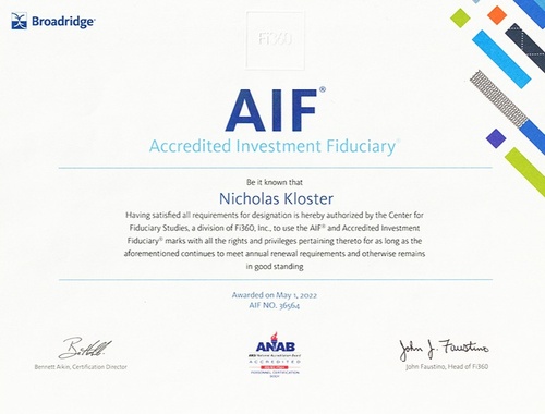 Benefits of Choosing an Accredited Investment Fiduciary