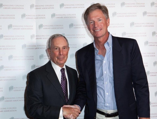 Steve Booth, CEO of Baird with Michael Bloomberg 108th Mayor of NYC