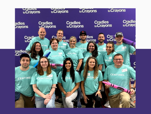 Centinel team volunteers at Cradles to Crayons massachusetts