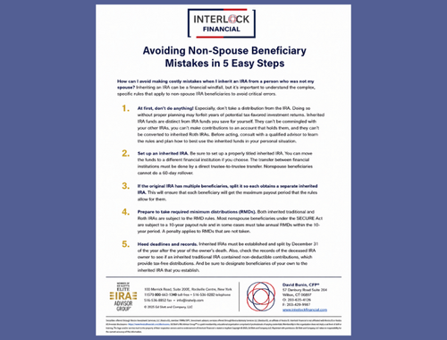 Avoiding Non-Spouse Beneficiary Mistakes in 5 Easy Steps
