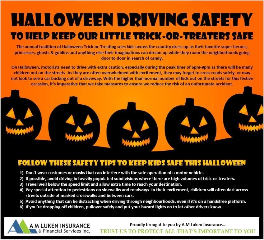 Halloween Driving Safety Tips A M Luken Insurance