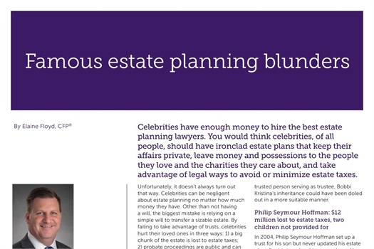 Famous Estate Planning Blunders to Learn From