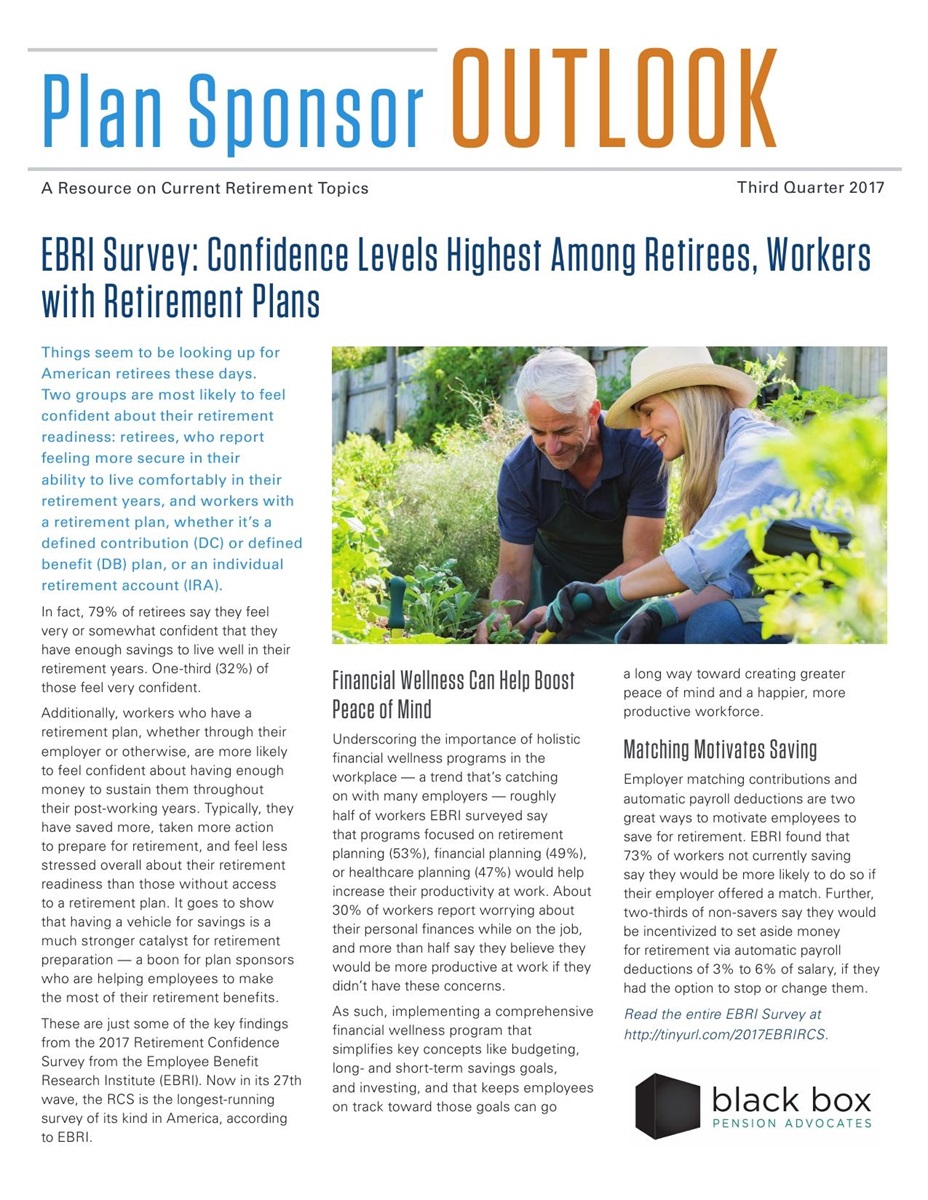 Plan Sponsor Outlook 2017 Q3