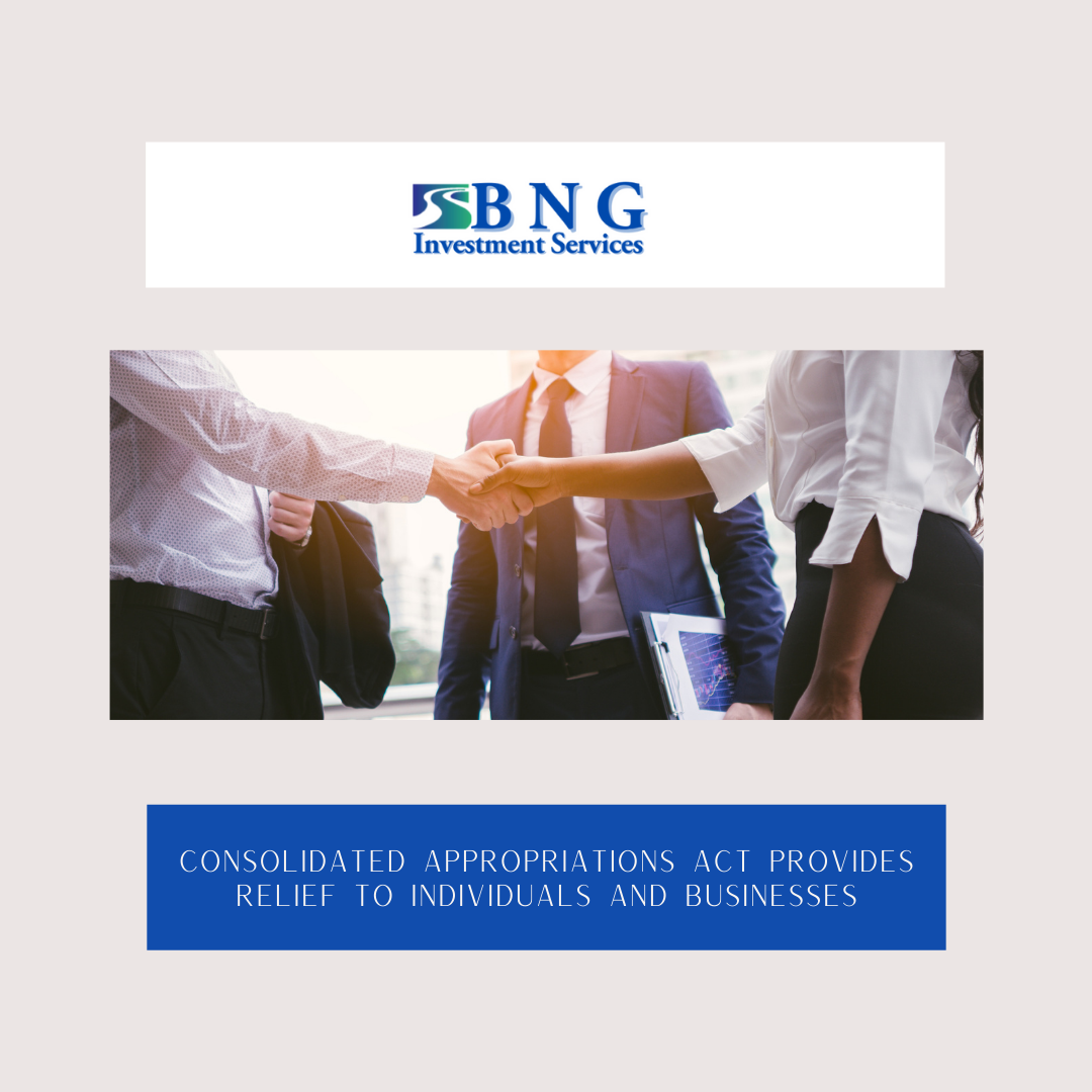 Consolidated Appropriations Act Provides Relief to Individuals and