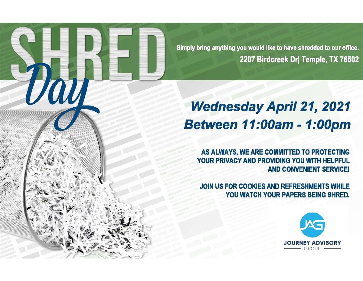 Shred Day Event! Journey Advisory Group