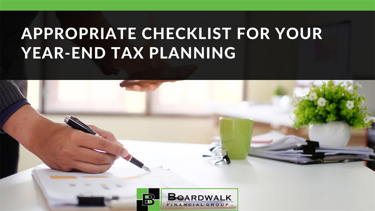 Appropriate Checklists for Year-End Tax Planning