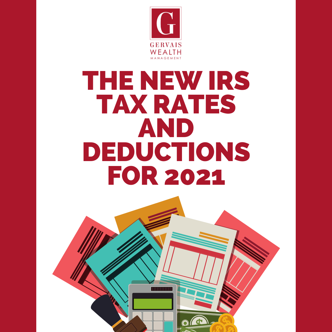 The New IRS Tax Rates And Deductions For 2021 Gervais Wealth Management