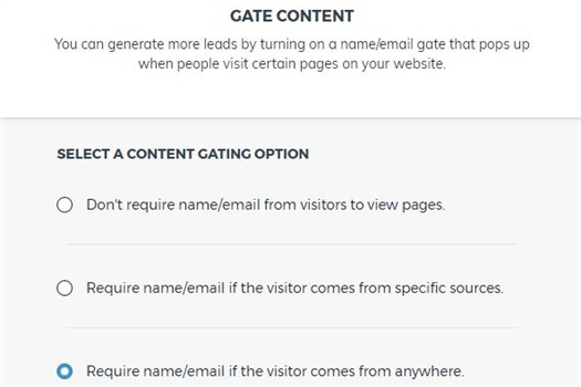 Gate your Content -
