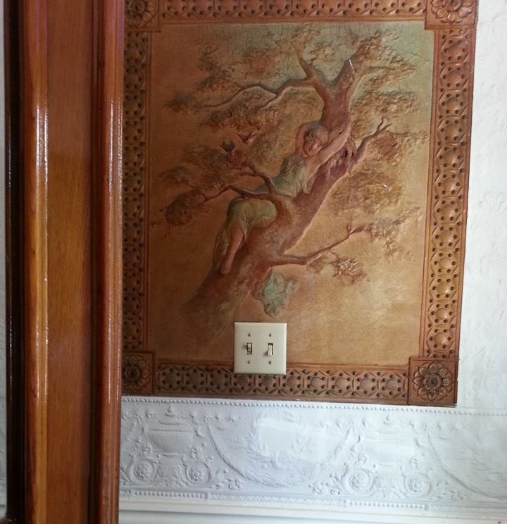 Wall Relief in the Office Vestibule
