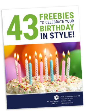 43 Freebies to Celebrate your Birthday!