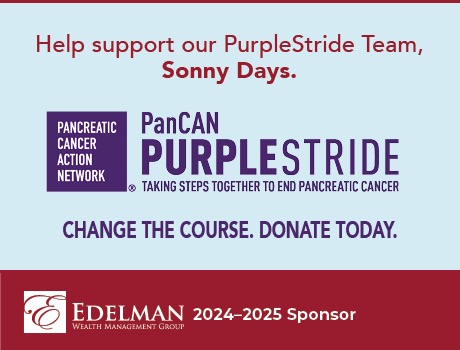 Please Consider Sponsoring Our PanCAN Walking Team to Help Change the Course of Pancreatic Cancer.