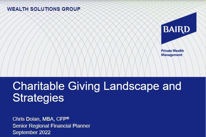 Charitable Giving Landscape & Strategies