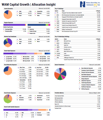 Allocation Insight by YCHARTS