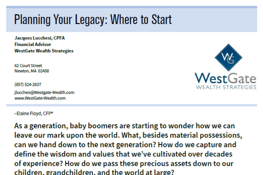 Planning Your Legacy: Where to Start