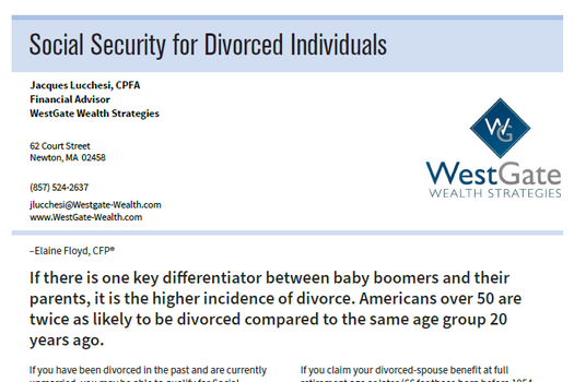 Social Security for Divorced Individuals