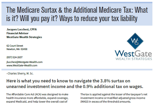 The Medicare Surtax & the Additional Medicare Tax: What is it? Will you pay it? Ways to reduce your tax liability.
