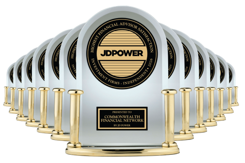 JD Power ranks Commonwealth “#1 in Independent Advisor Satisfaction Among Financial Investment Firms, 13 Times in a Row.”
